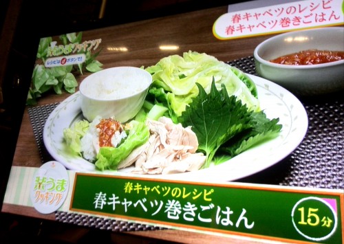 春キャベツ巻きごはん