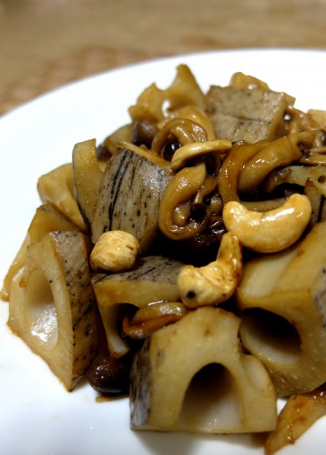 れんこんのナッツ炒め