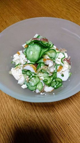 きゅうりとみょうがの白和え