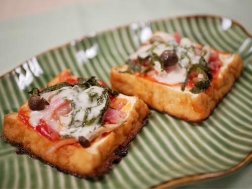 厚揚げのピザ風