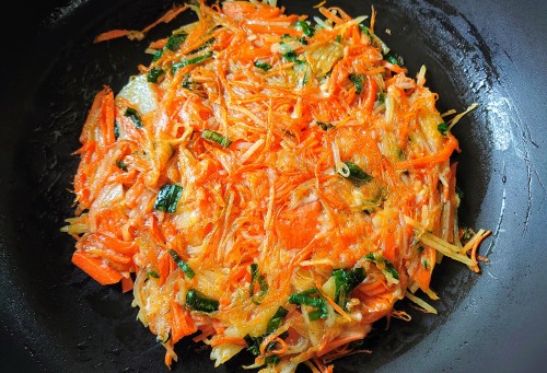 じゃがいもと人参のガレット