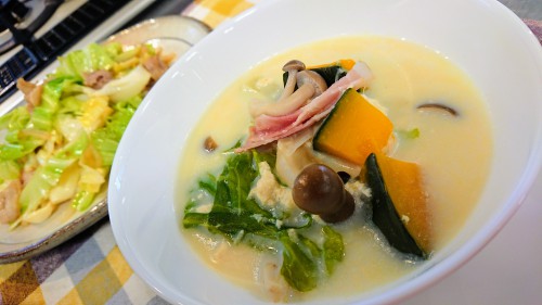 キャベツと豆腐のスープ